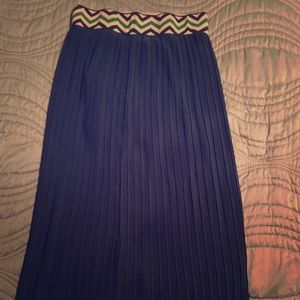 Long Blue Maxi Skirt